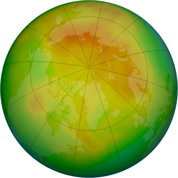 Arctic ozone map for May 2014